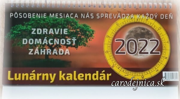 Lunárny kalendár 2022 - titulná strana